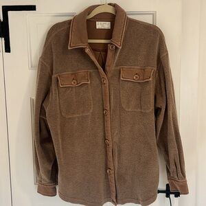 Z Supply Jacket Shacket, Brown Taupe, SM
